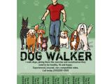 Dog Walker Flyer Template Free Dog Walker Dog Walking Guy Grn Promotemplate Flyer