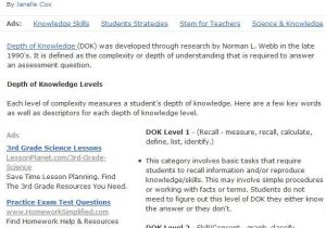Dok Lesson Plan Template 17 Best Images About Depth Of Knowledge On Pinterest