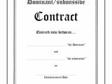 Dom Sub Contract Template Mistress Male Slave Contract Download