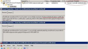 Domain Controller Certificate Template Ldap389domain Controller Certificates Kerberos