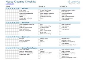 Domestic Cleaning Schedule Template Cleaning Schedule Template Printable House Cleaning
