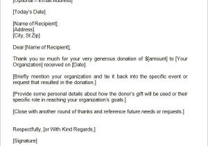 Donation Thank You Email Template 10 Thank You Letters for Donation Samples Pdf Doc
