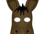 Donkey Face Mask Template Free Printable Donkey Mask Donkey Mask to Color