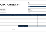 Donor Receipt Template Donation Receipt Template Free Excel Templates and