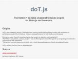 Dot Js Template 15 Javascript Template Engines for Front End Development