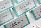 Double Sided Place Card Template Breakfast at Tiffany Place Card Templates Tiffany Blue
