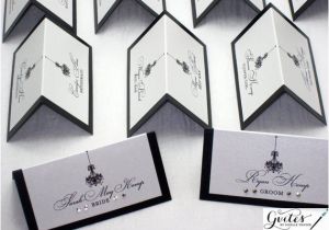 Double Sided Place Card Template Place Card Double Sided Wedding Place Cards Tent Cards Black
