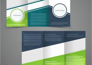 Double Sided Tri Fold Brochure Template Tri Fold Business Brochure Template Two Sided Vector Image