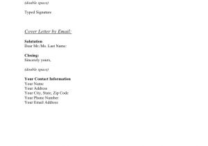 Double Space Cover Letter Cover Letter