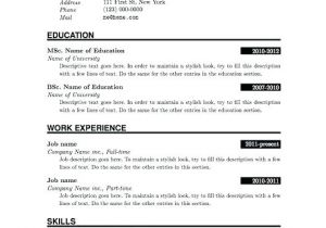 Download format Of Resume for Fresher In Ms Word Simple Resume format for Freshers Wikirian Com