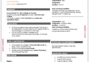 Download format Of Resume for Fresher In Ms Word top 10 Fresher Resume format In Ms Word Free Download
