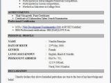 Download Fresher Resume format Doc Fresher Resume format