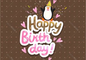 Download Happy Birthday Card with Name Happy Birthday Card Background with Cute Penguin