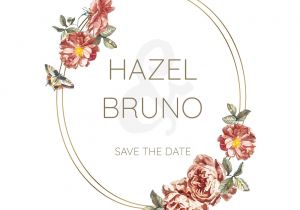 Download Wedding Card Flower Images Download Premium Illustration Of Romantic Floral Invitation