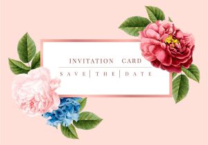 Download Wedding Card Flower Images Download Premium Vector Of Wedding Invitation Floral Card