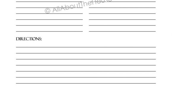 Downloadable Recipe Template Editable Printable Chevron Recipe Template Recipe Card