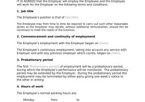 Draft Contract Of Employment Template 24 Contract Templates Pages Docs Word Examples