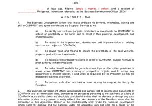 Draft Contract Of Employment Template Employment Contract Sample