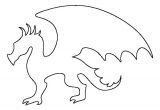 Dragon Cutout Template Dragon Pattern Use the Printable Outline for Crafts