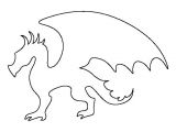 Dragon Cutout Template Dragon Pattern Use the Printable Outline for Crafts