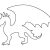 Dragon Cutout Template Dragon Pattern Use the Printable Outline for Crafts