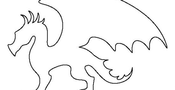 Dragon Cutout Template Dragon Pattern Use the Printable Outline for Crafts