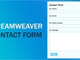 Dreamweaver Email form Template Create Contact form Dreamweaver Cs6 Tutorial Youtube