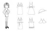Dress A Doll Template Paper Doll Dress Template Www Imgkid Com the Image Kid