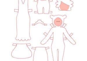 Dress A Doll Template Paper Doll Template
