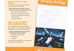 Drinking and Driving Brochure Templates Dangers Of Drowsy Driving Patient Education Brochures