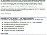 Drivers Cv Template Bus Driver Cv Example Icover org Uk