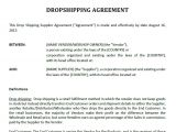 Drop Shipping Business Plan Template Drop Shipping Agreement Template Templates at