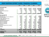 Drop Shipping Business Plan Template Drop Shipping Financial Planning Templates at