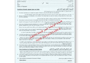 Dubai Tenancy Contract Template Fis Tenancy Contract form Arabic English A4 100 Pack