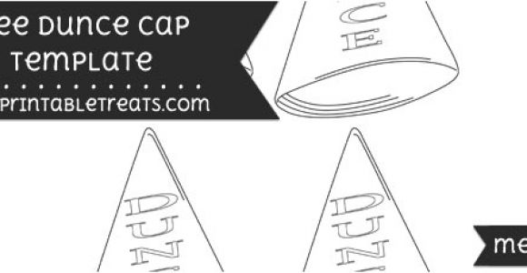 Dunce Hat Template Dunce Cap Template Small