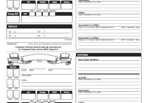 Dungeons and Dragons Templates Dungeons and Dragons Character Sheets Dungeons and