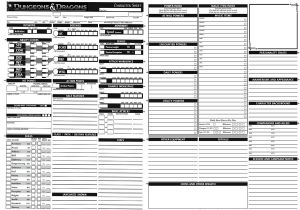 Dungeons and Dragons Templates Homebrew Sheets On Worldofhistoria Deviantart