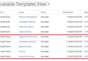 Dynamic Data Templates Document Creation In Msd 365 Crm Practice