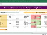 Dynamic Data Templates Dynamic Financial Scenario Analysis Using Excel