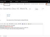 Dynamics Crm 2016 HTML Email Templates Dynamics Crm Word Templates issue with HTML Fields