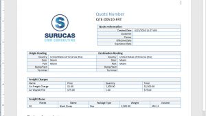 Dynamics Crm Quote Template Creating Freight Quote Templates In Word Surucas