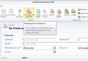 Dynamics Crm Quote Template Dynamics Crm 2011 Mail Merge Templates Showing Quote