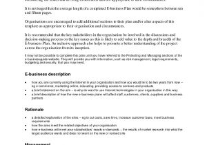 E-business Plan Template Business Plan format Template Business Letter Template