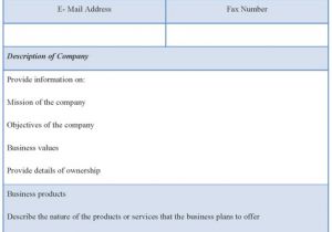E-business Plan Template Business Plan Templates E Commerce
