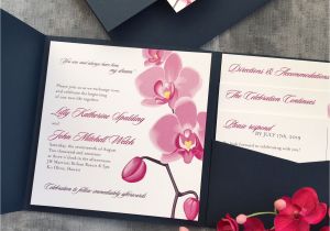 E Card Design for Wedding orchid Pocket Wedding Invitation Suite Weddingplanning