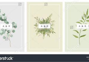 E Card Design for Wedding Vector Card with Flowers and Leaves Wedding ornament