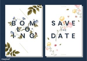 E Card Wedding Invitation Free Download Premium Vector Of Save the Date Wedding Invitation