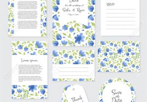 E Card Wedding Invitation Free Vector Gentle Wedding Cards Template with Flower Design Invitation