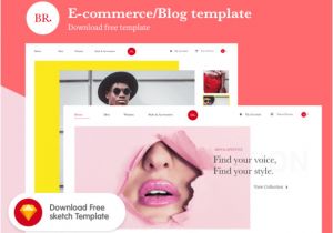 E Commerce Blogger Template Portfolio Hero Template Mockuplove