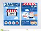 E-flyer Template E Commerce Online Marketing Magazine Cover Flyer Stock